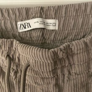 Zara Cordury Jogger gray